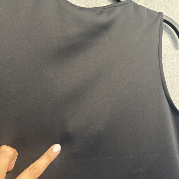 NWT Good American Deep V-Neck Scuba Knit Thong Bodysuit Size 2XL Black - Picture 11 of 12